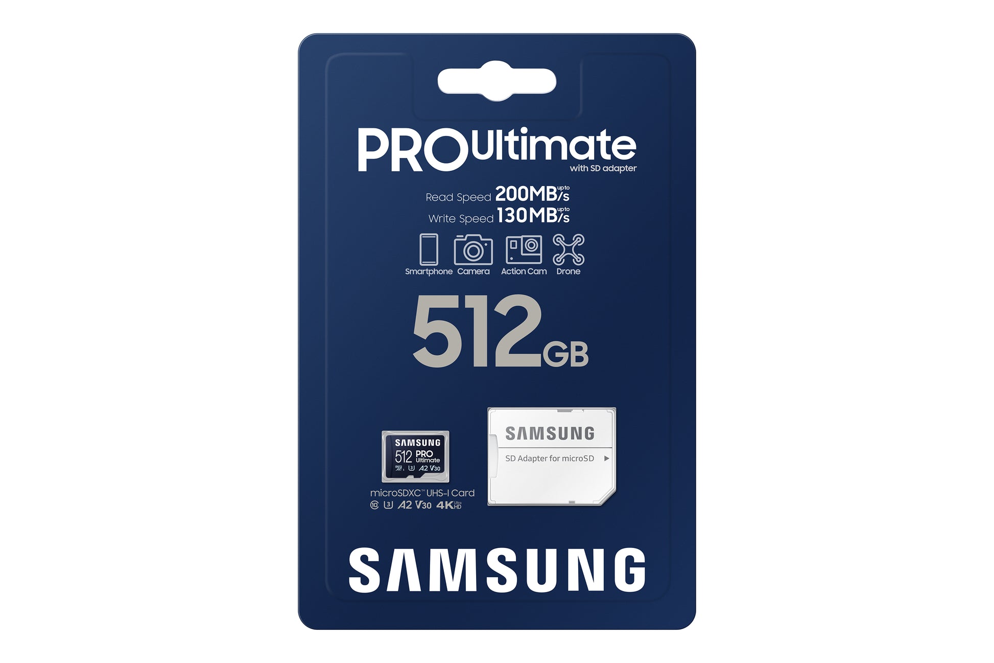 Samsung MB-MY512S Speichergerät – 512 GB, UHS-I, U3, V30, A2