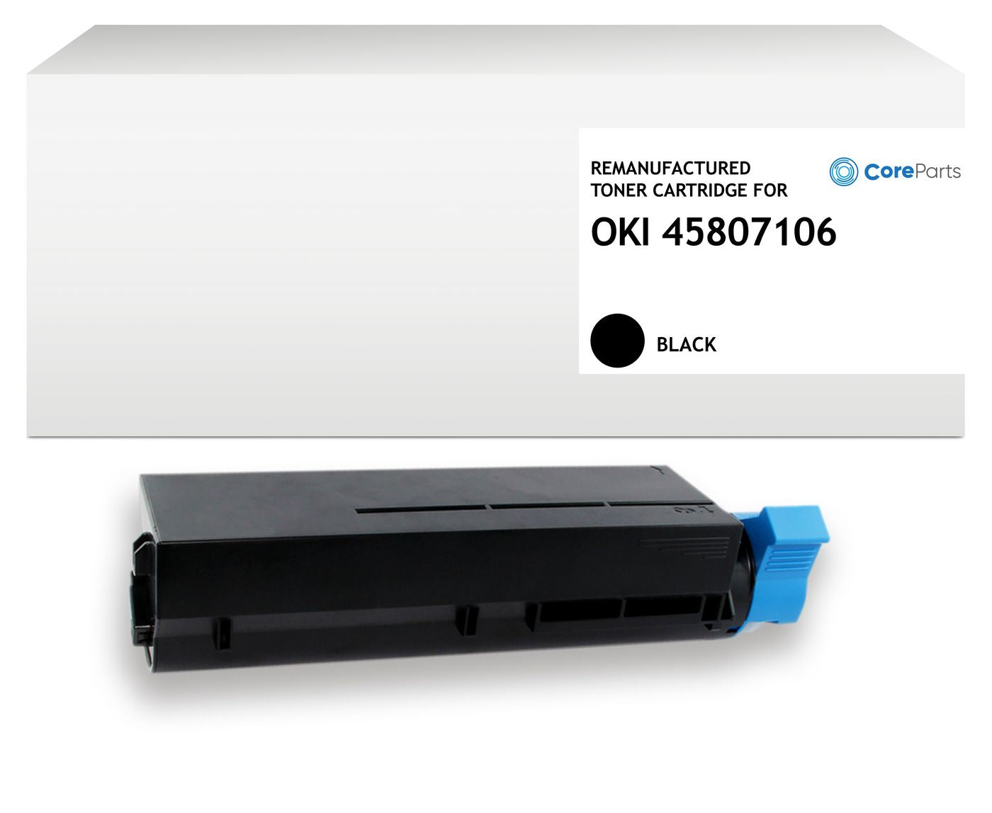 CoreParts QI-45807106 Schwarz Toner – Original – für OKI B412dn/B432dn/B512dn und andere