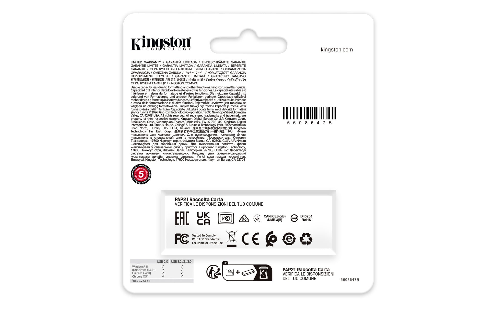 Kingston Technology Kingston DataTraveler – 64 GB, USB 3.2 Gen 1 (USB Typ-A), Kappe, Schwarz, Schlüsselanhänger