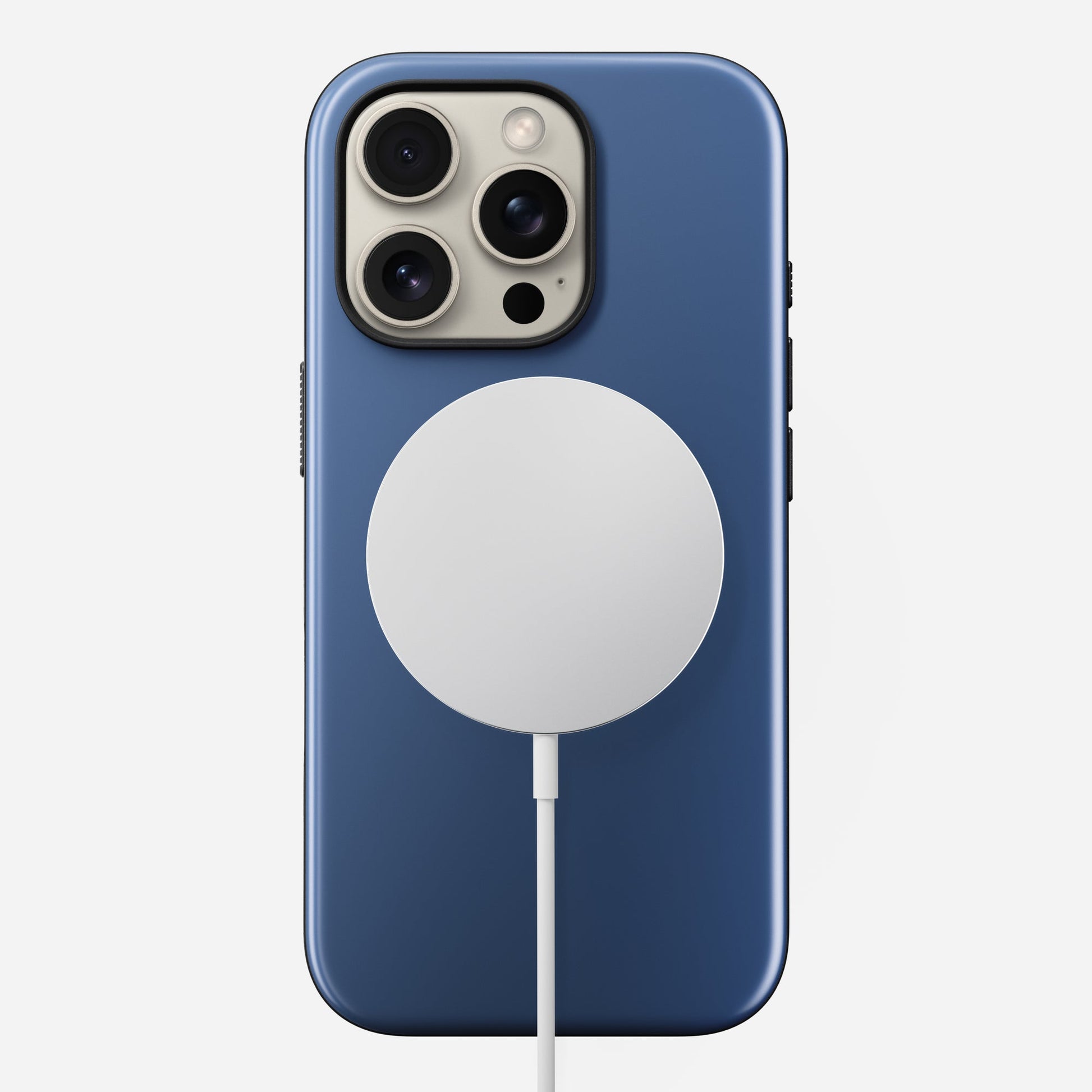Nomad Backcover – für Apple iPhone 16 Pro – MagSafe, TPU, Blau, bis 2,4 m sturzsicher
