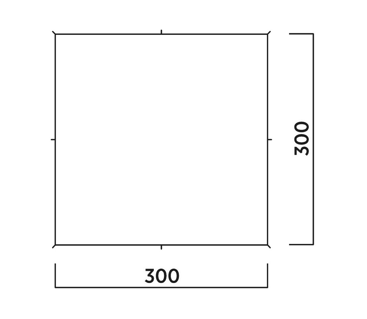 Easy Camp Tarp Norddal – wasserfest, Wassersäule 2000 mm – 3000×3000 mm – grün – Polyester – 950 g