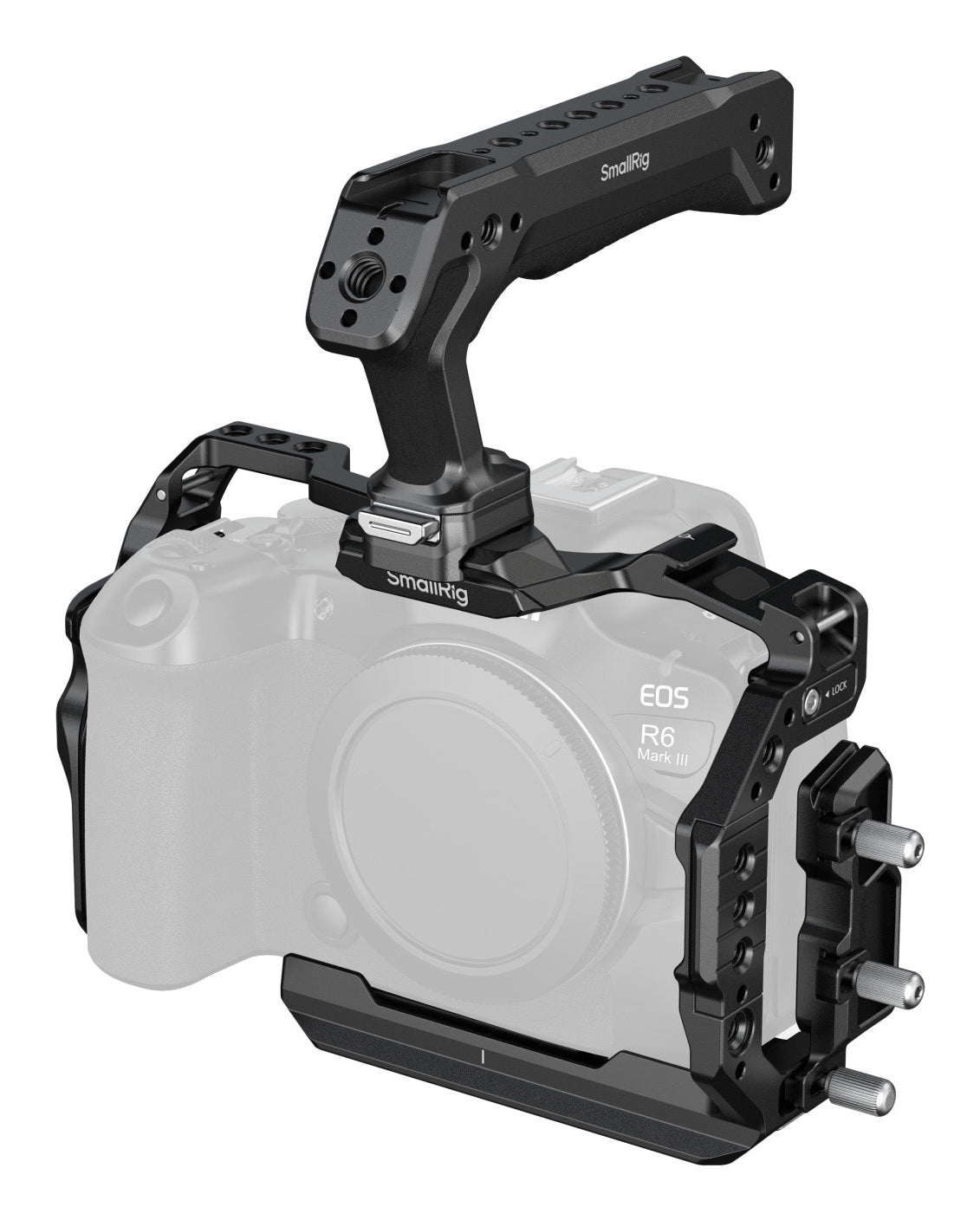 SmallRig HawkLock 5957 Kamera-Cage – für Canon EOS R6 Mark III, R6 Mark II – Aluminium, Schwarz