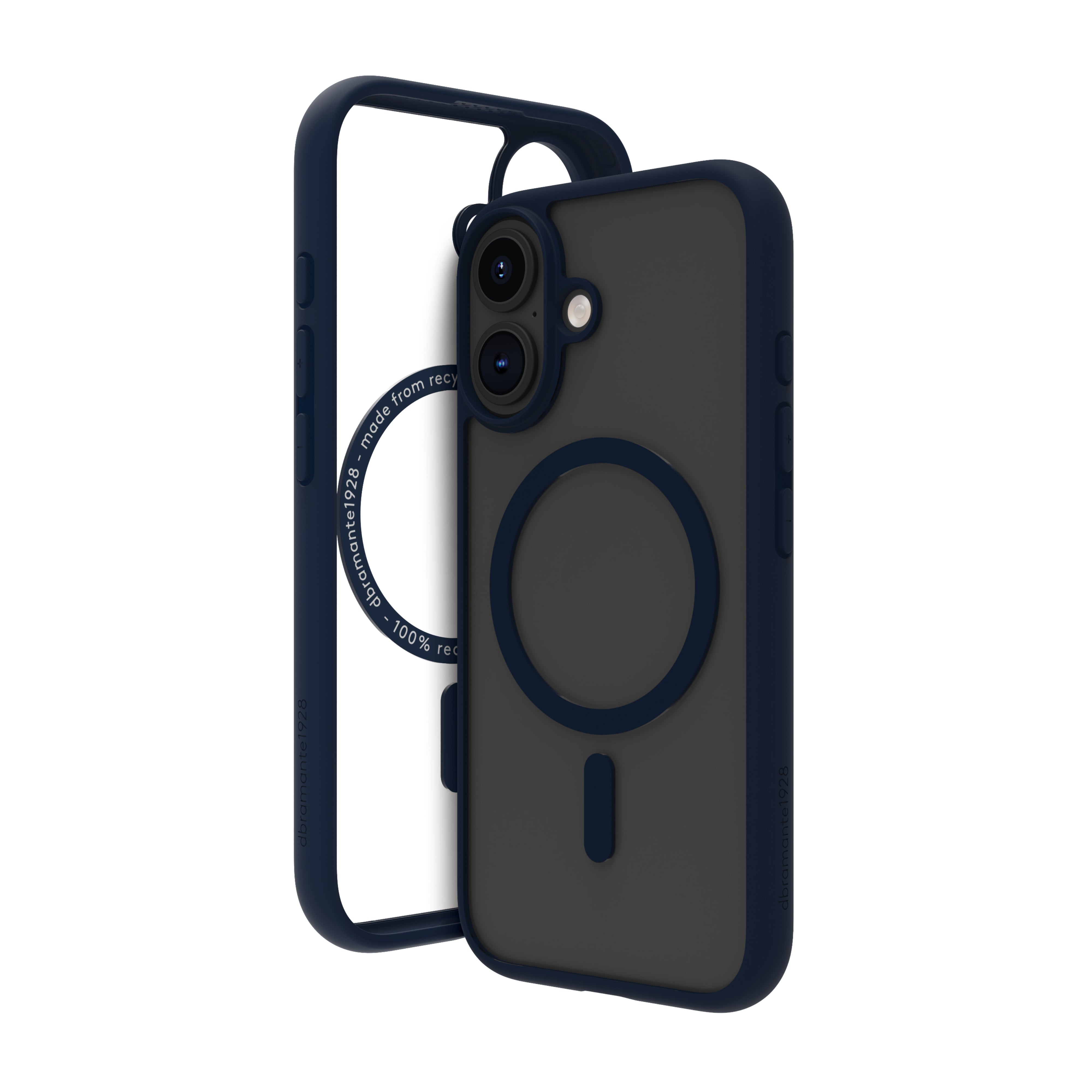 dbramante1928 Grenen Backcover – für Apple iPhone 16, MagSafe, Kunststoff, blau, bis 2 m sturzsicher