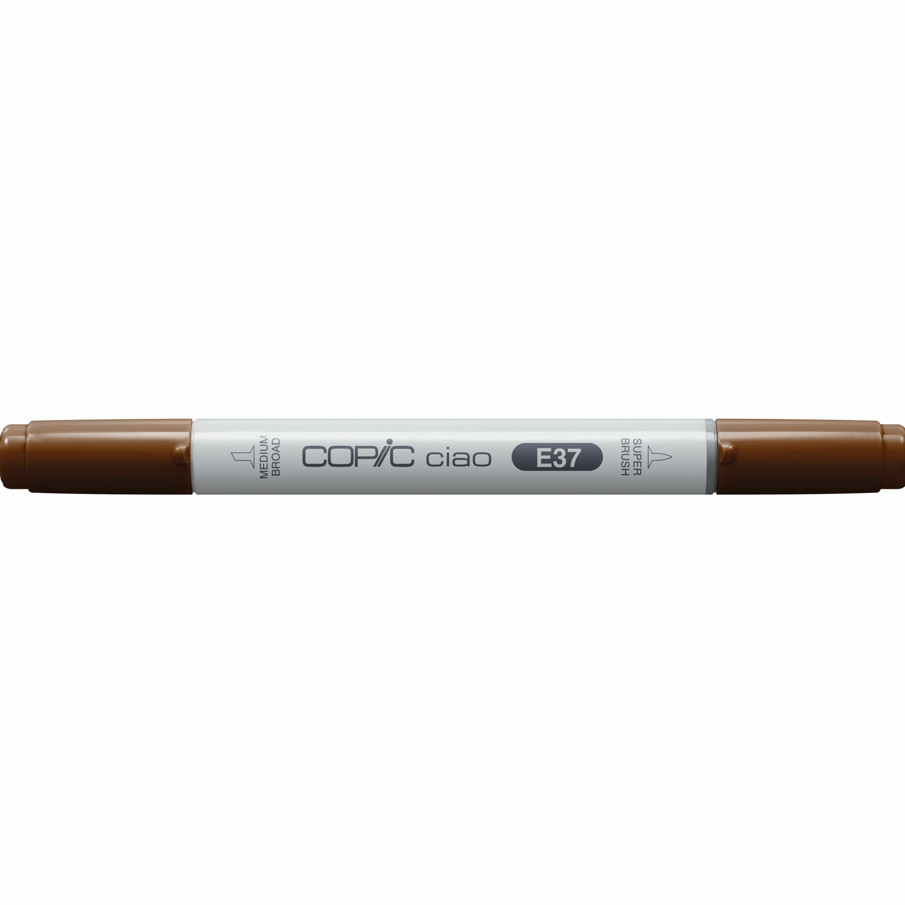 Copic Ciao Pinselstift, Doppelspitze – Pinsel + Keil, alkoholbasiert, Sepia