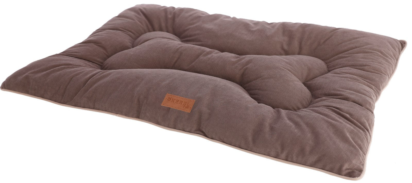 Kerbl Benno Kissen – 60 × 80 × 9,0 cm, Polyester, abnehmbarer Bezug, Anti-Rutsch-Basis, Braun