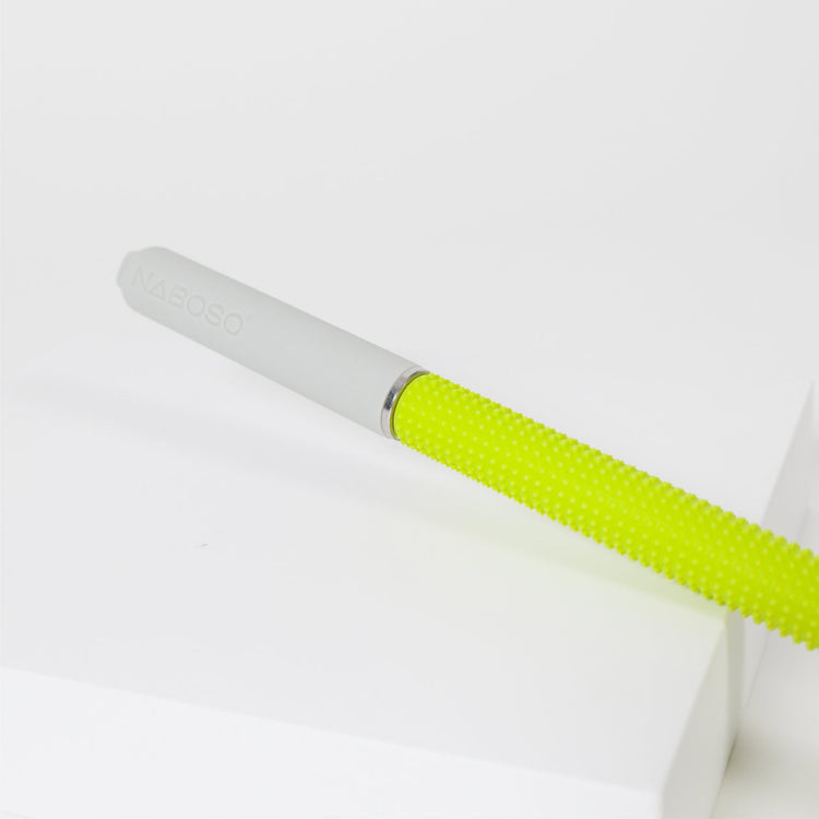 NABOSO Massagegerät Neuro Stick – Knetmassage, Hand, Beine – Grau, Gelb – Silikon
