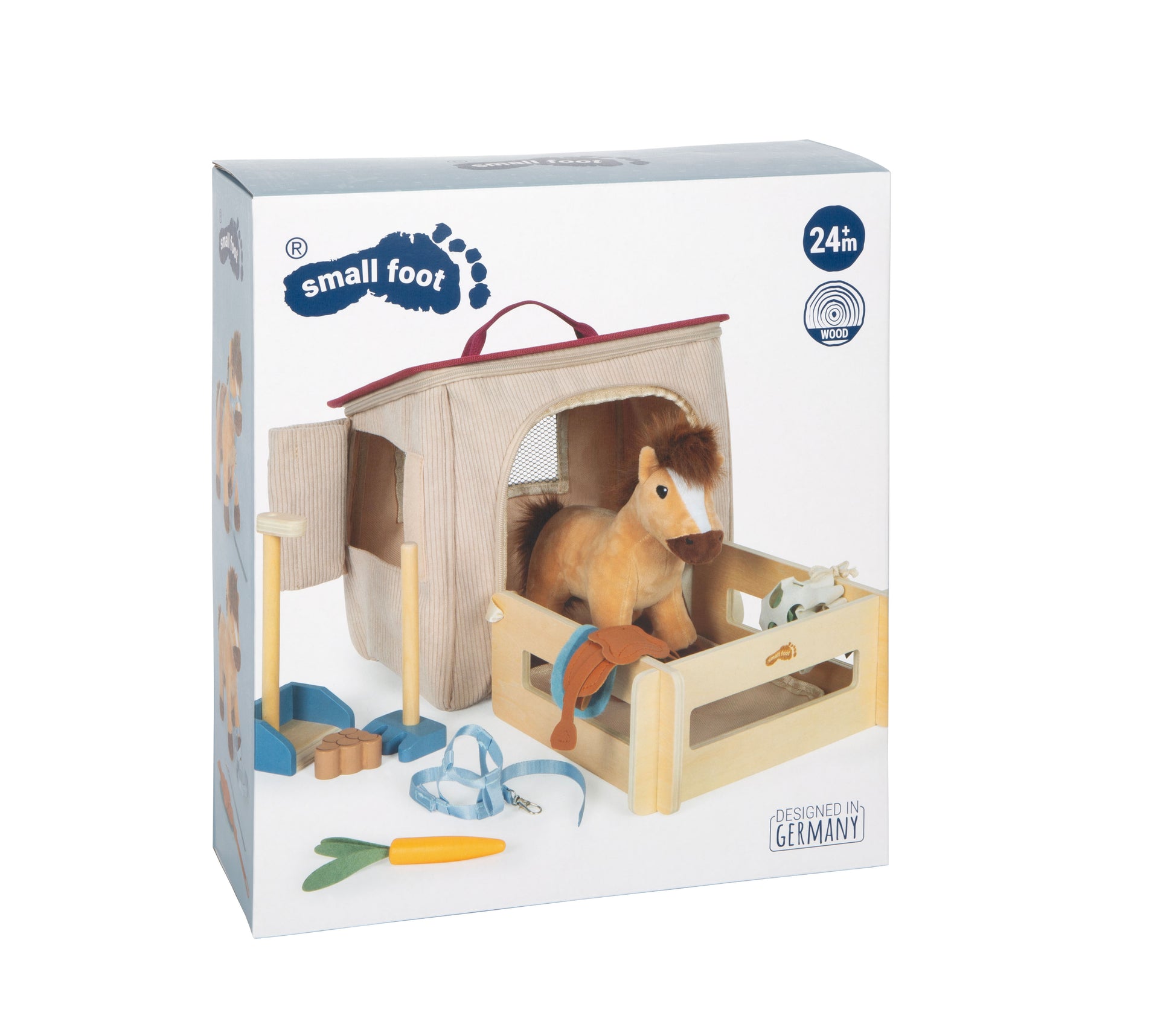 Small foot 12731 Plüschtier Pferd – 30,0 × 26,0 × 18,0 cm – 1 Stück – ab 2 J. – mehrfarbig