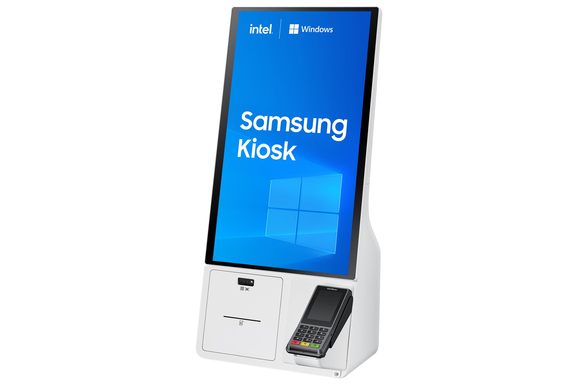 Samsung KM24C – Kiosk-Terminal 24" (16:9) FHD (1920×1080) – Windows – PCAP-Touch, weiss