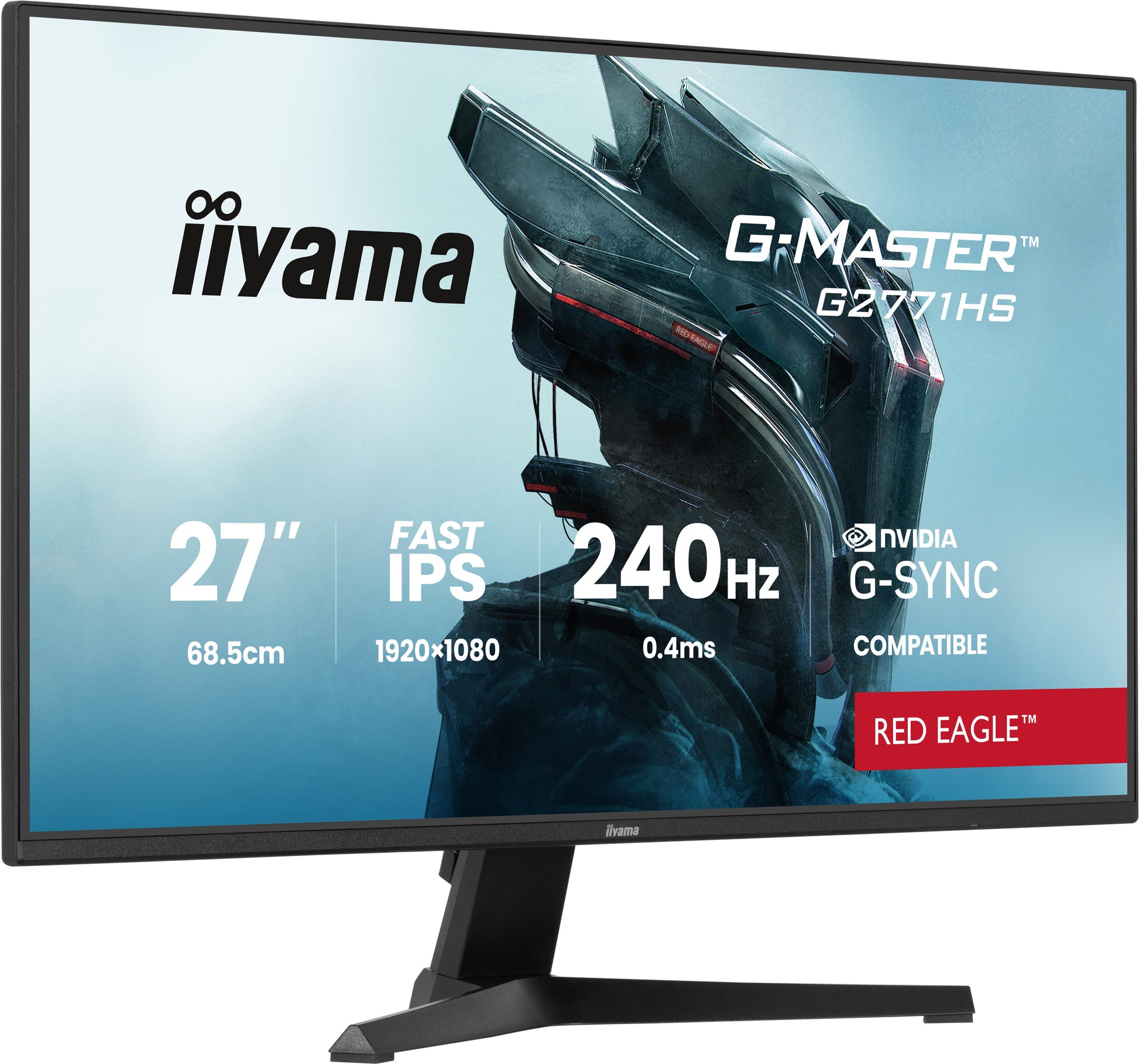 iiyama G2771HS-B1 – Monitor, 27", 1920 × 1080 (Full HD), IPS, 350 cd/m²