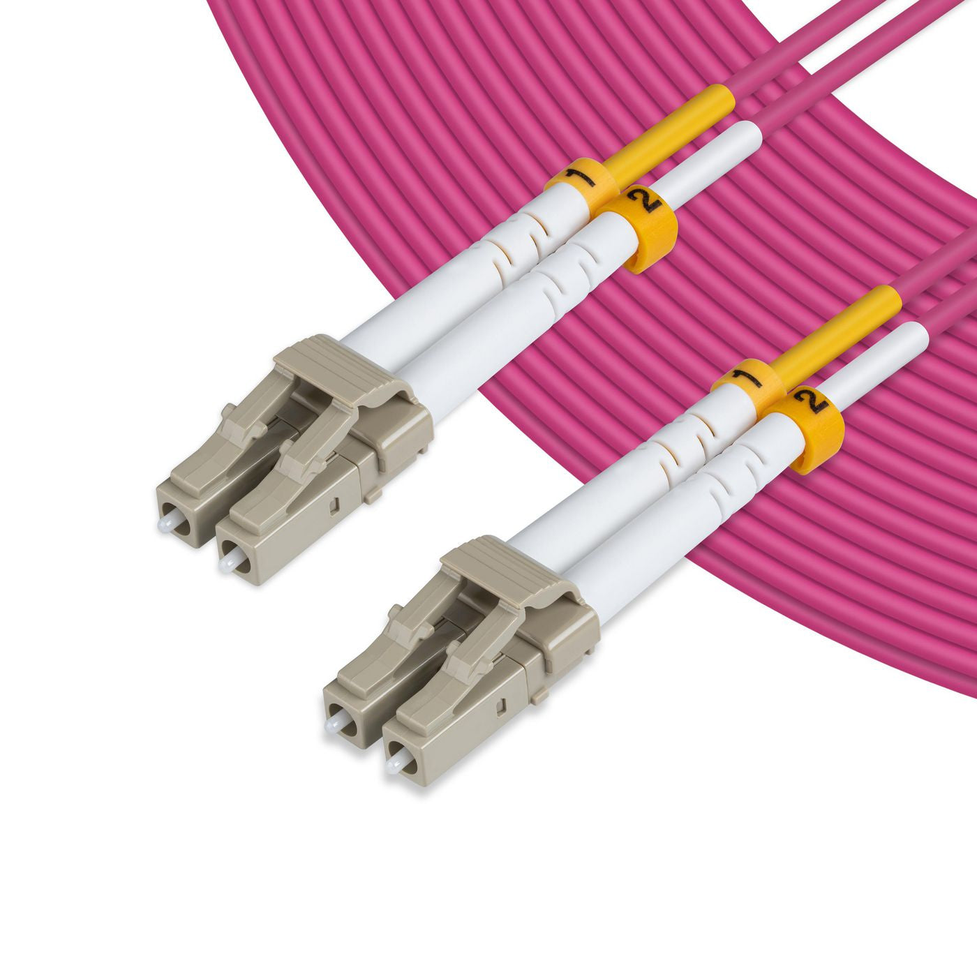 Microconnect LWL-Patchkabel – LC–LC, Multi-Mode (OM4), 10 m, LSZH, Violett