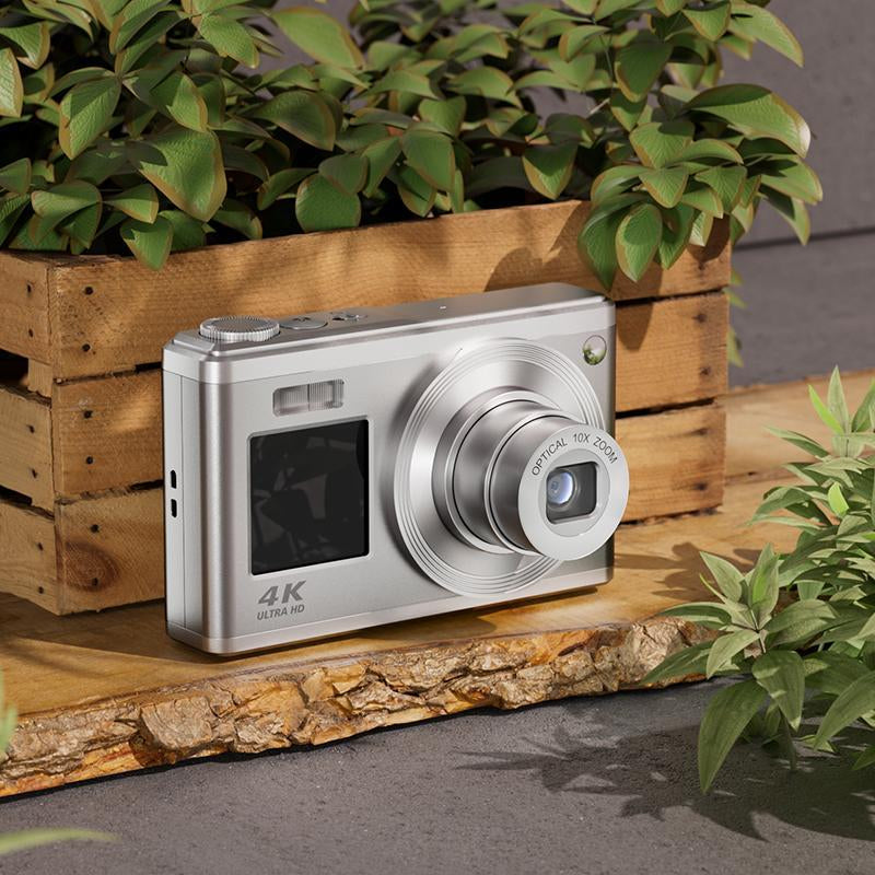 AgfaPhoto Realishot DC9200 – Kompaktkamera, 24 MP, 4K 30 fps, 10× optischer Zoom, Grau