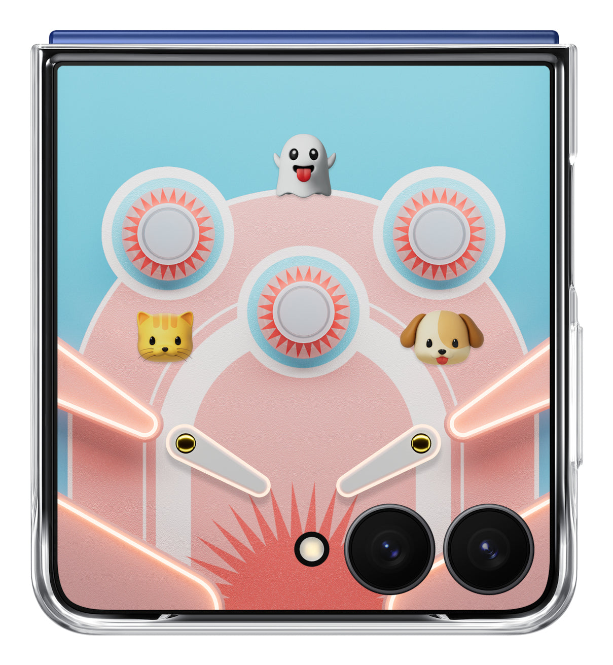 Samsung Flipsuit Backcover – für Samsung Galaxy Z Flip7, Silikon, Mehrfarbig