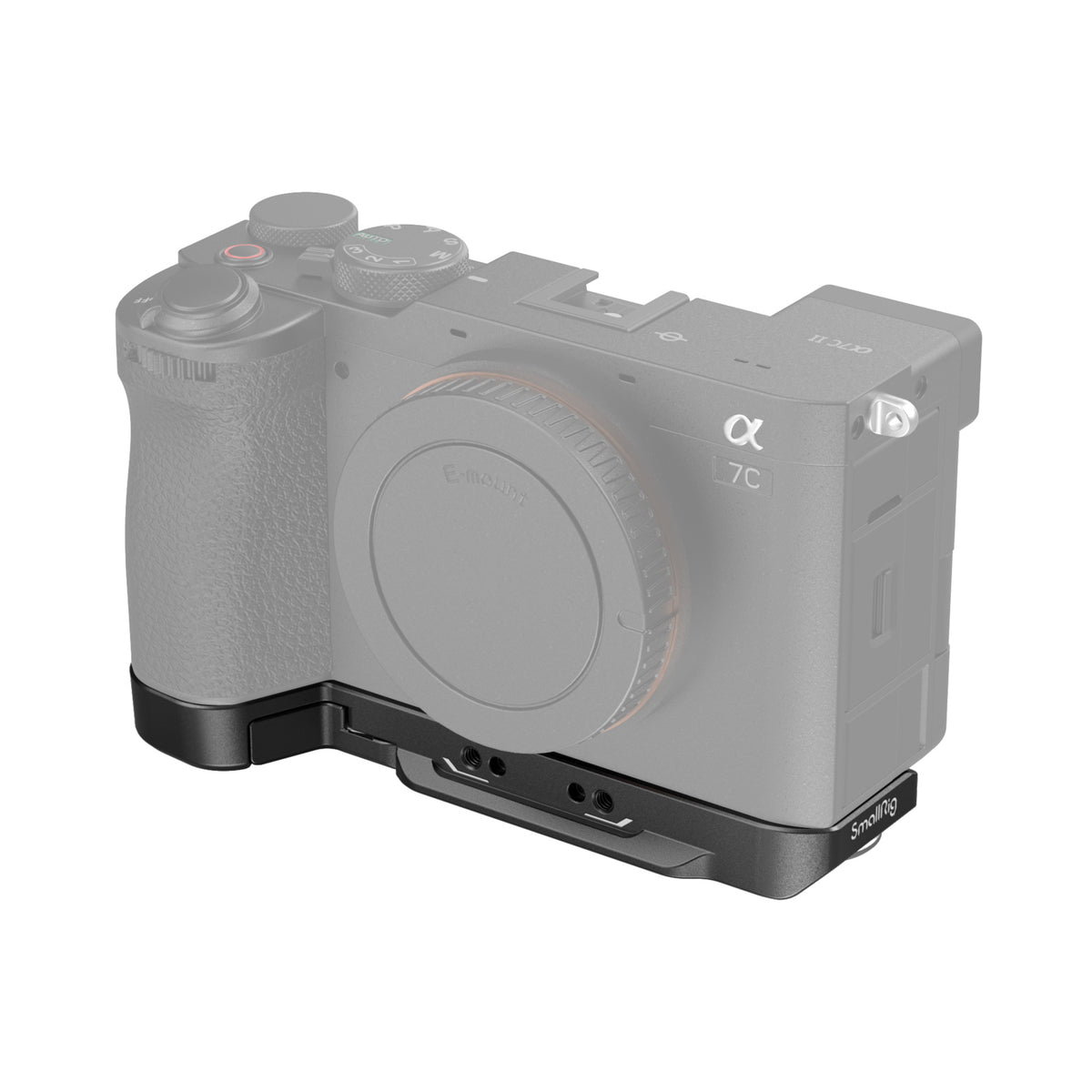 SmallRig 4438 Montageplatte – für Sony Alpha 7C II, Alpha 7CR – Schwarz