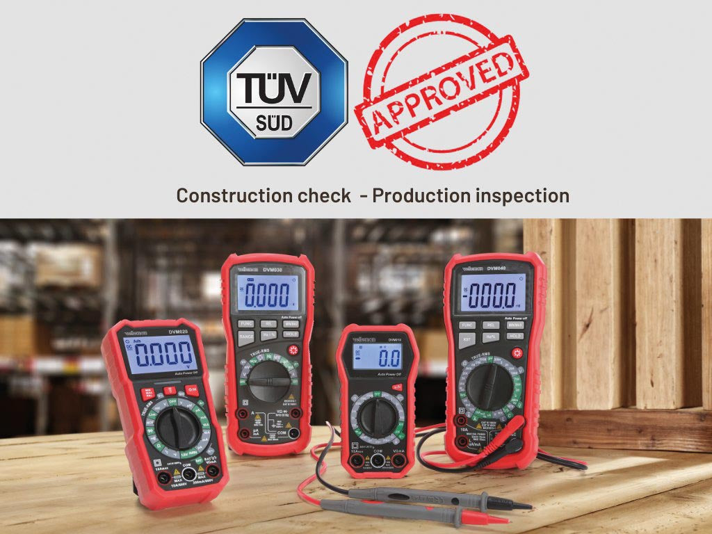 Velleman 469862 – Multimeter – Echt-Effektivwert, 0,1–600 V AC, CAT III 600 V