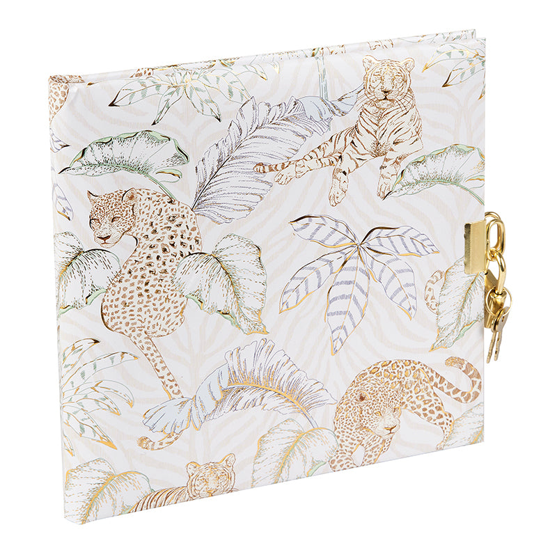 Goldbuch Felino Wildtiere Tagebuch – 96 Seiten – 165 × 165 mm, braun