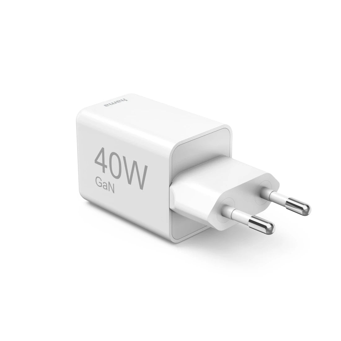 Hama 00125146 USB-Ladegerät 40 W – USB-C×2 – PD, QC 3.0, GaN – für Smartphones, Tablets u. a. – Weiss