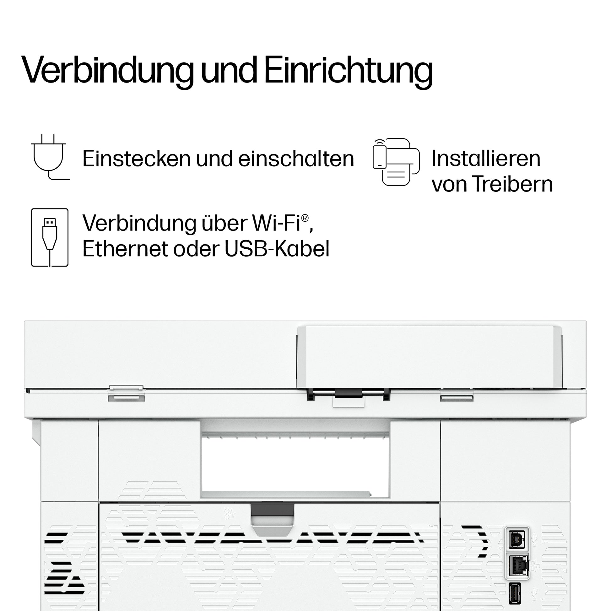 HP LaserJet Pro MFP 4113fdw – SW-Laser-Multifunktionsdrucker, A4, 4-in-1, Duplex, ADF, WLAN/LAN, Touchscreen