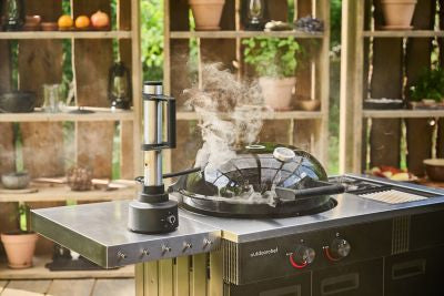 Outdoorchef Kaltrauchanlage Smoke – bis zu 8 Std. Akku, Edelstahl – schwarz/edelstahl