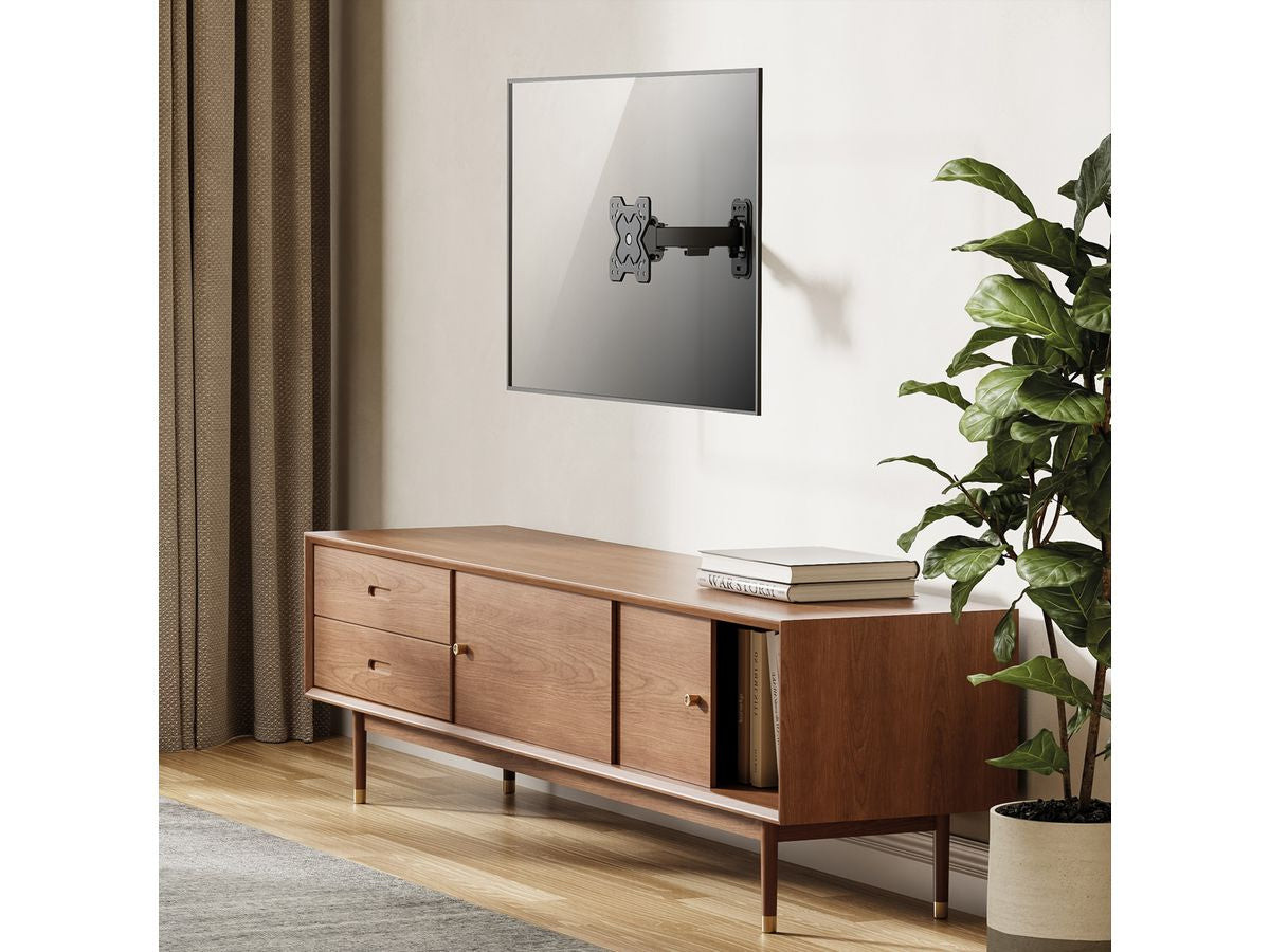 VALUE Wandhalterung – Vollbeweglich – 13–32" – VESA 75×75–100×100 – bis 20 kg, für Monitore – Schwarz