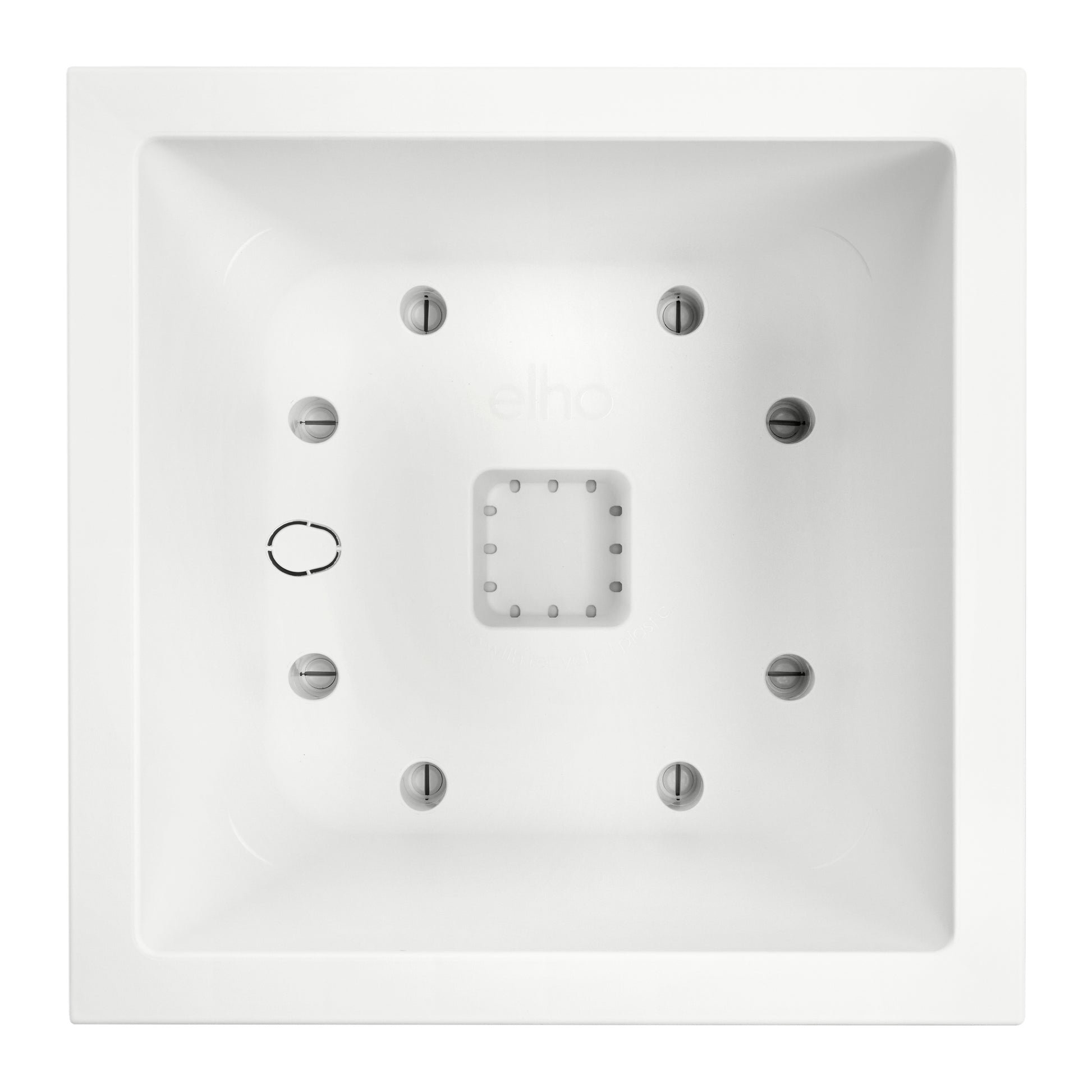 elho Vivo Next Quadrat 30 Pflanztopf – 30 × 29 × 30 cm – Kunststoff, weiss