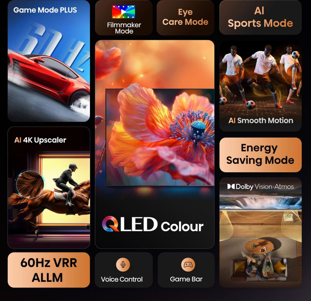 Hisense 85E77Q – 85" Fernseher – 4K UHD – QLED – VIDAA – 60 Hz – Dolby Vision, HDR10, HDR10+