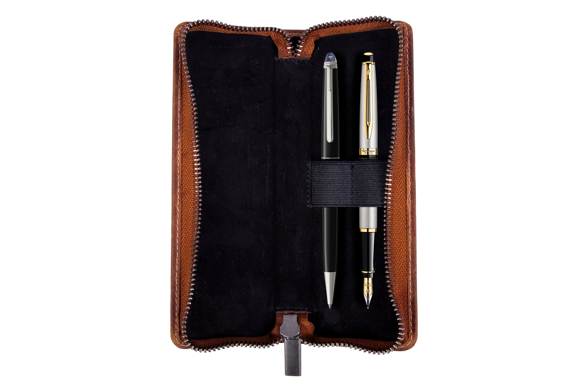 Alpenleder Etui Schlamperetui, leer – wild camel – Leder
