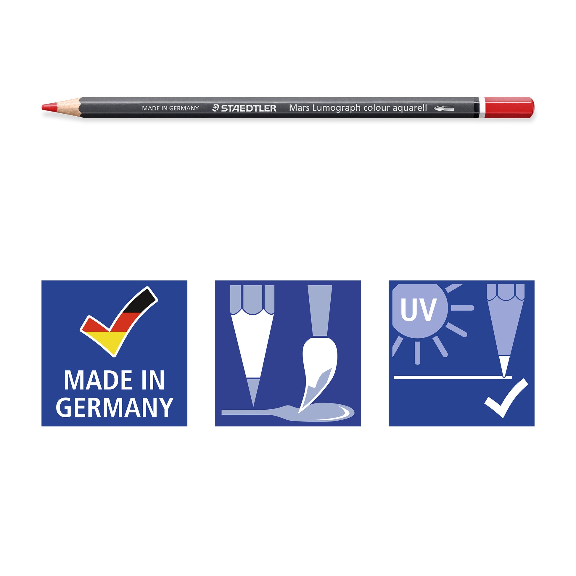 STAEDTLER Artist Line Aquarellfarbstifte – 12 Farben, lichtbeständig, Minen-Ø 3,6 mm