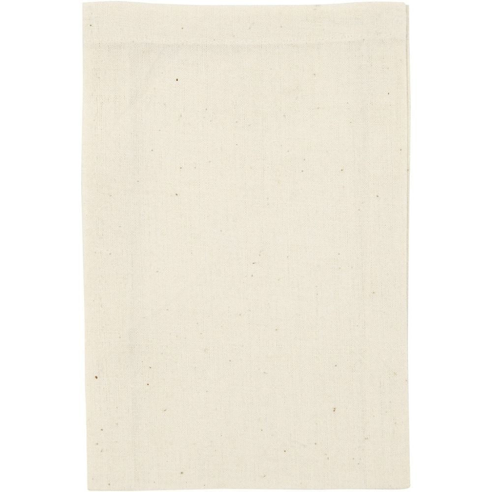 Creativ Company Geschenkbeutel Baumwolle Beige – 100 × 150 mm – 4 Stk.