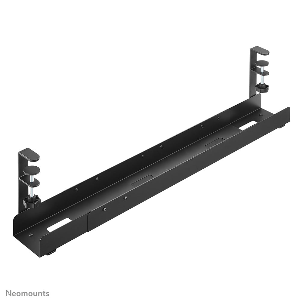 Neomounts ADS07-120BL Kabelwanne – Verstellbar 0,8–1,2 m – Klemmbefestigung, max. 5 kg – Schwarz