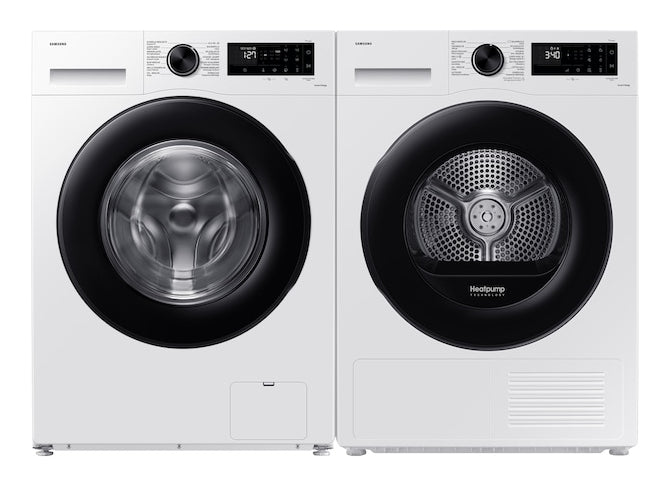 Samsung Waschmaschine Frontlader, WW5000, 60 × 60 × 85 cm, Metall, Weiss, 11 kg, 1400 U/min, AI EcoBubble