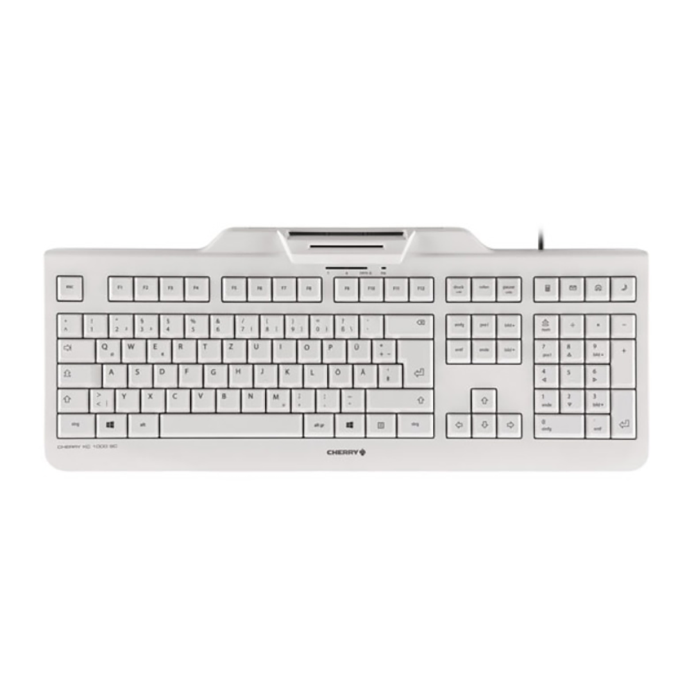 CHERRY KC 1000 SC – Tastatur, kabelgebunden (USB), CH-Layout (DE-CH) – für Windows, macOS & Linux