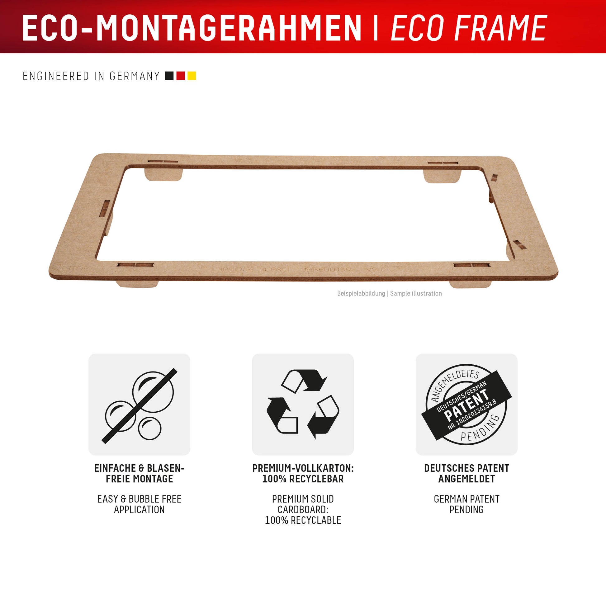Displex Privacy-Filter (Panzerglas), Full Cover – für iPhone 16 Plus – mit Applikator