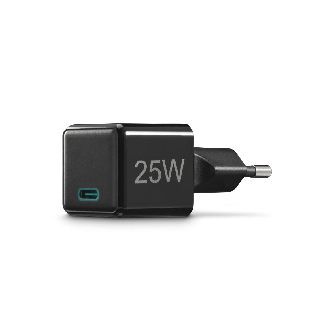 Hama 00201985 USB-Ladegerät 25 W – USB-C×1 – PD 3.0, QC 3.0 – EU-Stecker (Typ C) – Schwarz