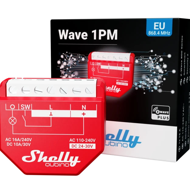 Shelly Schaltaktor – Z-Wave, 16 A, Leistungsmessung