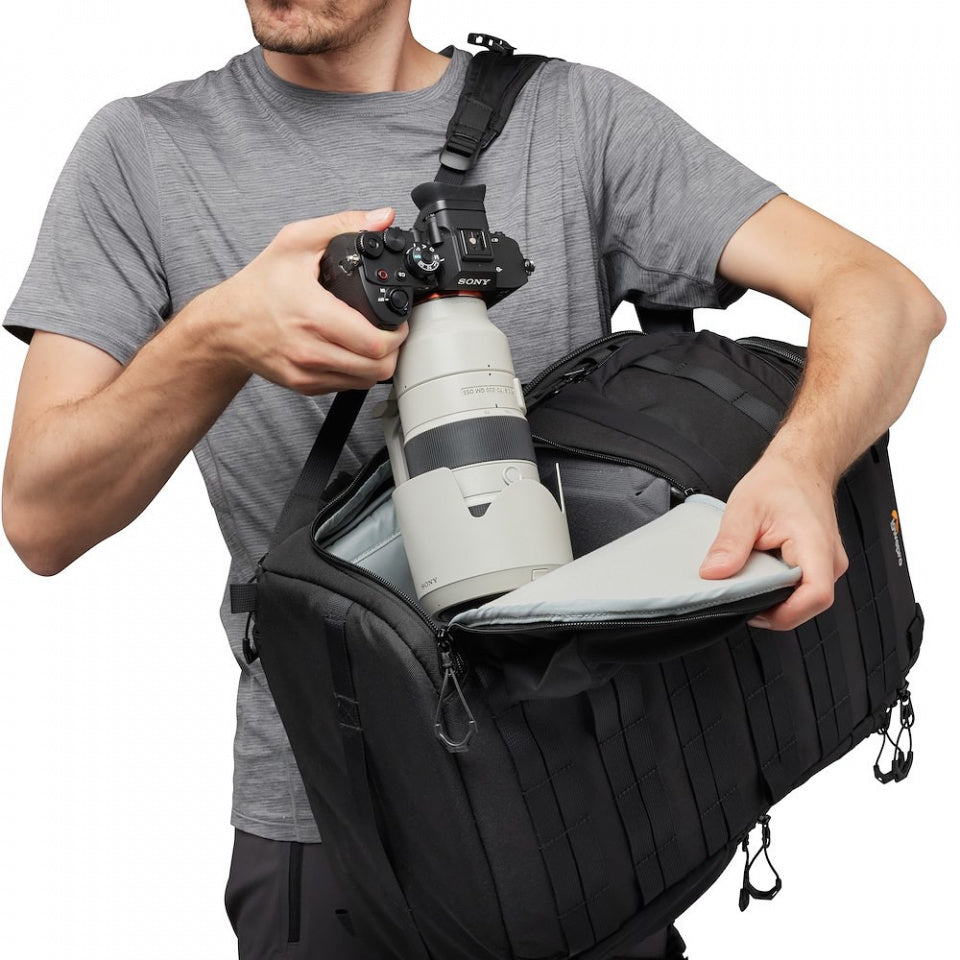 Lowepro ProTactic BP 450 AW III Kamerarucksack – 28 l, für Notebook 40,6 cm (16"), Regenhülle – Schwarz
