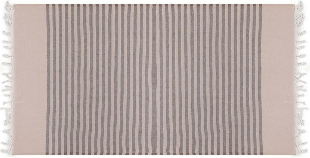 Foutastic Strandtuch Serenade – 90 × 170 cm, Braun, Baumwolle, 137 g/m²