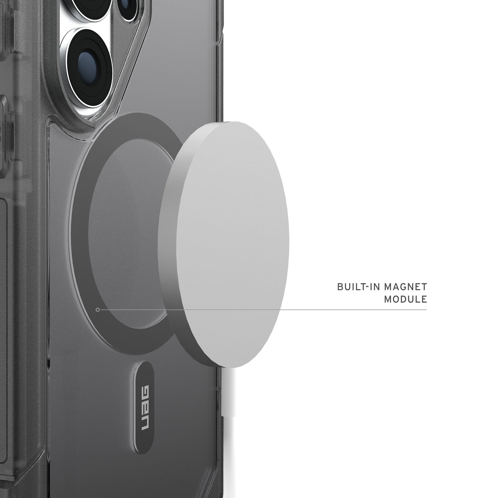 Urban Armor Gear UAG Trooper Backcover – für Samsung Galaxy S26 Ultra, MagSafe, mit Ständer, PC, Transparent