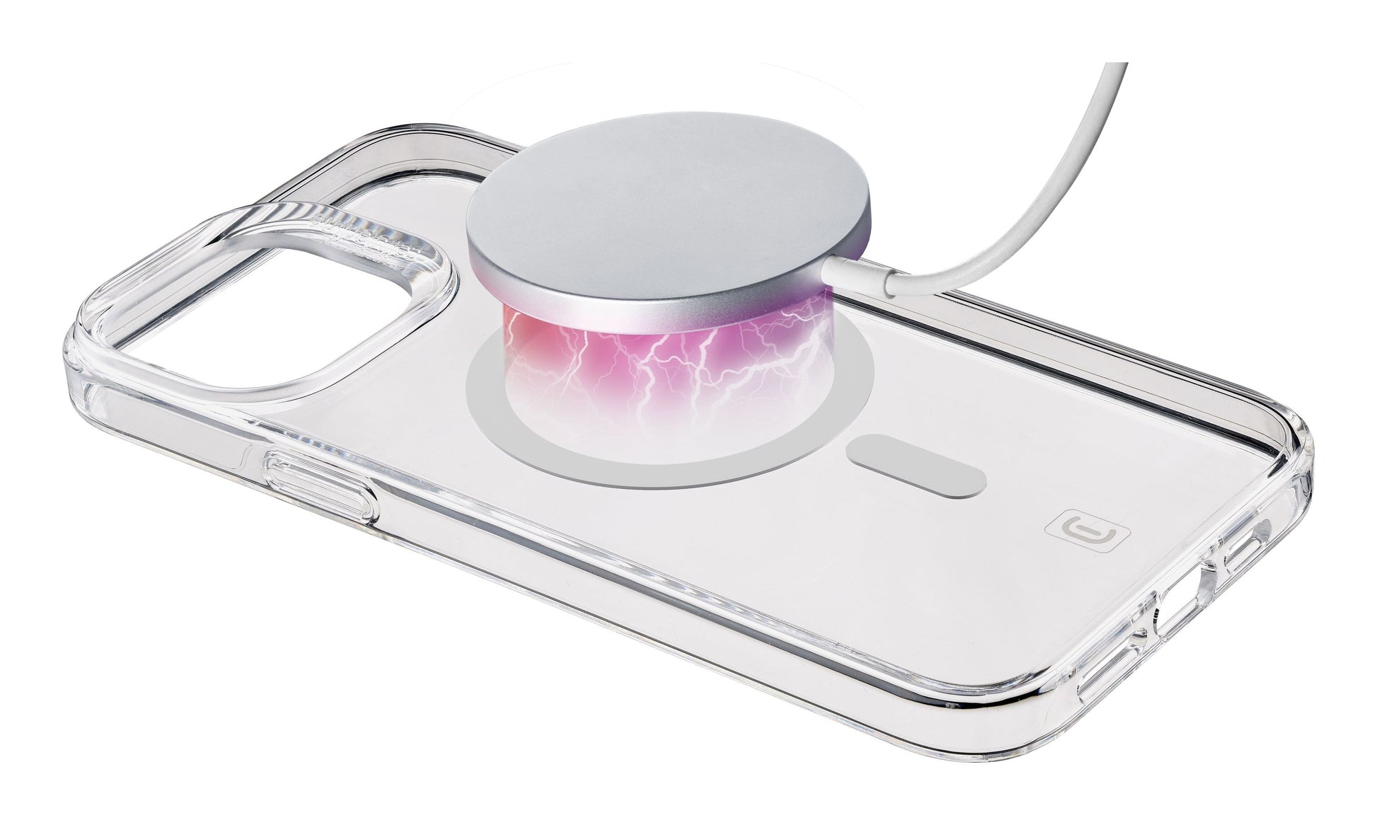Cellularline Gloss Backcover für Apple iPhone 15 Plus mit MagSafe, Kunststoff, Transparent
