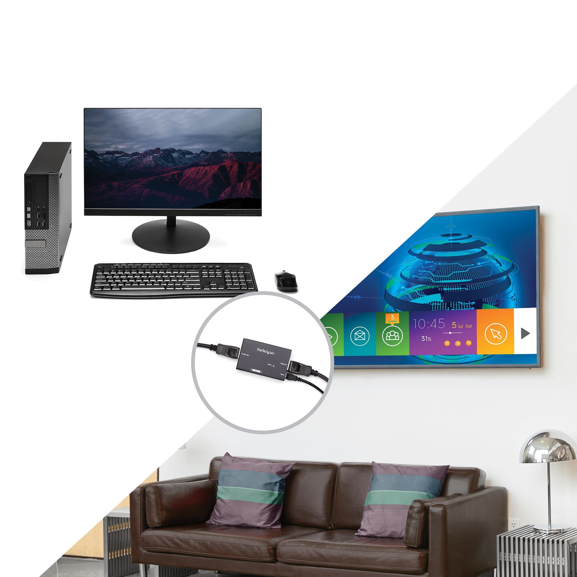 StarTech.com DISPLAYPORT BOOSTER – DisplayPort Booster, 19.8 m, für Digital Signage Systeme