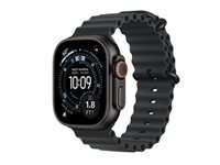 Apple Watch Ultra 3 49 mm GPS + Cellular – Titan Schwarz, Ocean Band Schwarz, 100 m, für iPhone