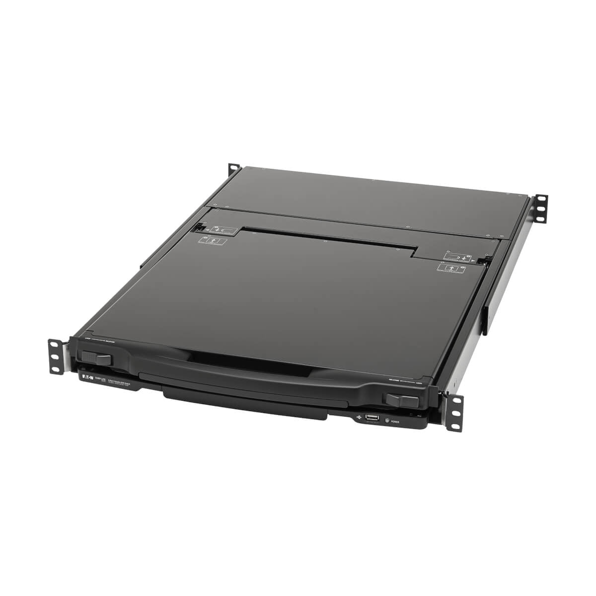 Tripp Lite B030-DP08-17DIP – 17" Rack-LCD-Konsole DP 8-Port KVM – 1920 × 1080, USB 2.0-Hub – 1U