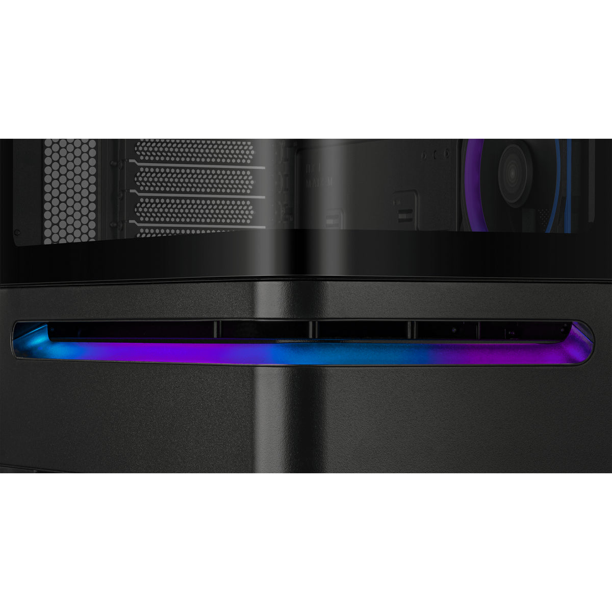 ASUS AP202 PRIME TG – PC-Gehäuse – Mid-Tower – mATX/Mini-ITX, 6× Lüfterplätze, Weiss, Sichtfenster