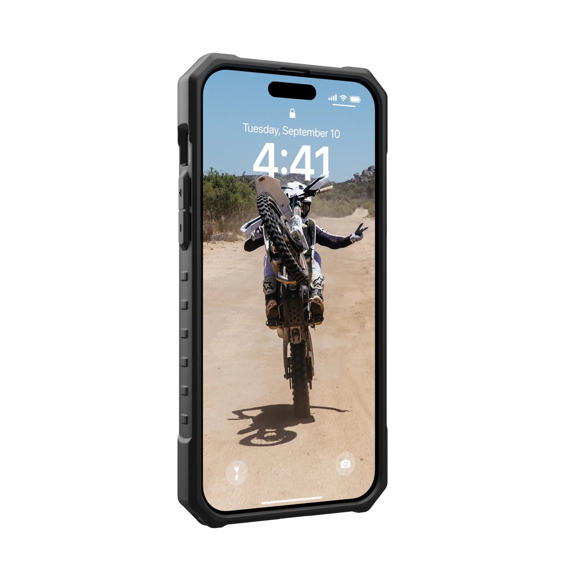 Urban Armor Gear Backcover – für Apple iPhone 15 Plus – schwarz – MagSafe-kompatibel