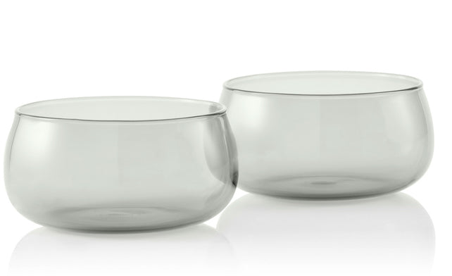AdHoc Schale Yuna – 2er Set, 330 ml, Ø 11 cm, Borosilikatglas, spülmaschinenfest, backofentauglich