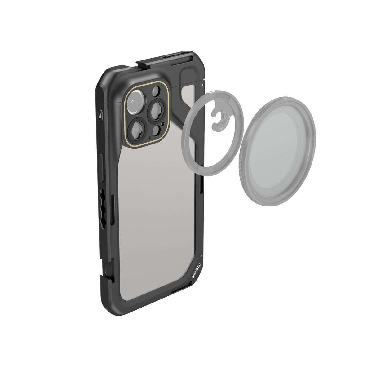 SmallRig Halterung – für Apple iPhone 15 Pro Max, 95,5 × 176,6 × 17,5 mm, schwarz