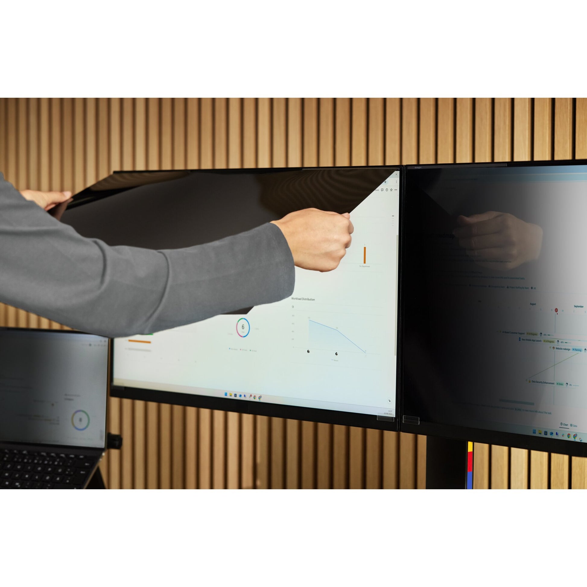 Kensington Displayschutz für Monitore bis 23,8" – Schwarz