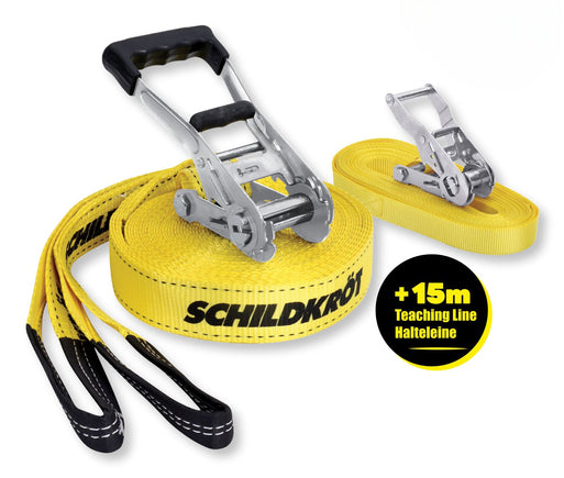 Schildkröt Funsports Slackline – 15 m – ab 5 J. – Nylon – gelb