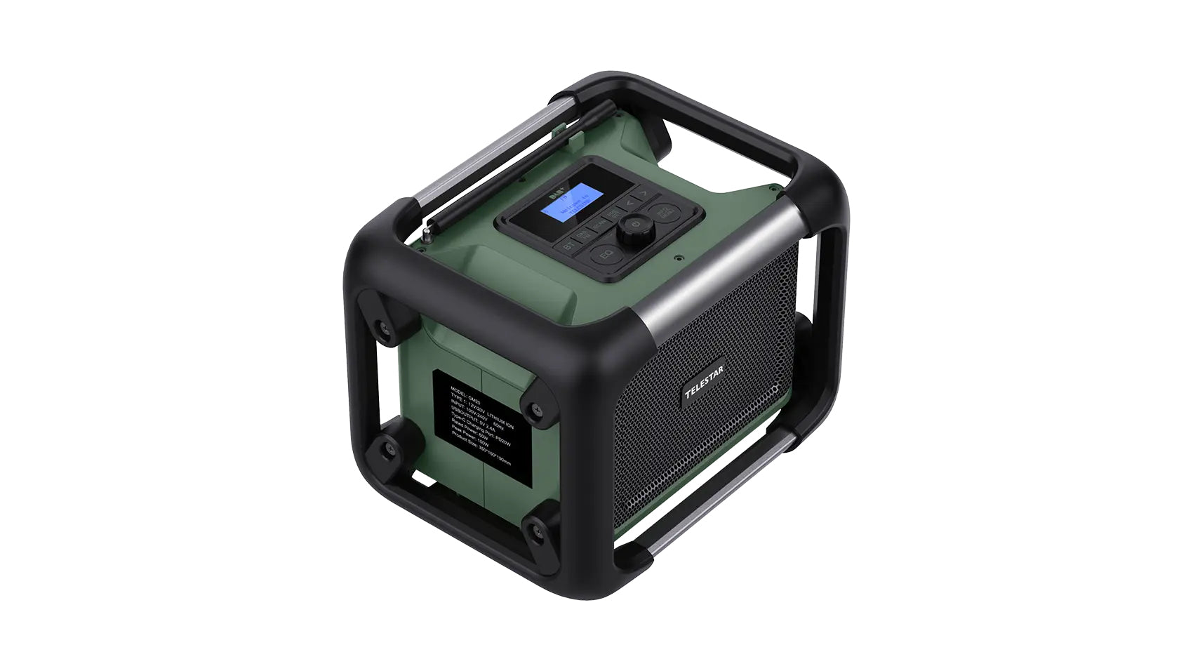 Telestar TOP OR 20 – Baustellenradio DAB+, Bluetooth, IPX4 – Schwarz/Grün