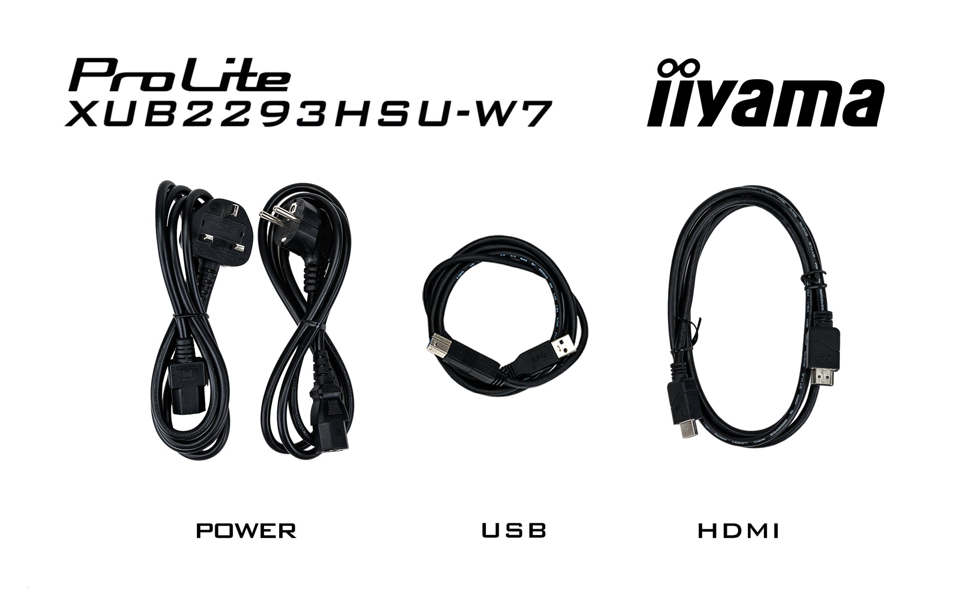iiyama ProLite XUB2293HSU-W7 – Monitor, 21", 1920 × 1080 (Full HD), IPS, 100 Hz, 300 cd/m²