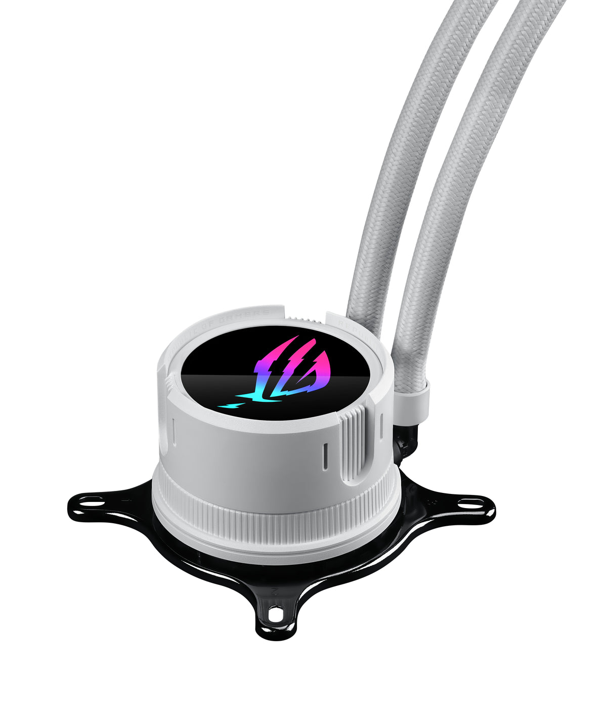 ASUS ROG STRIX LC III 360 ARGB WH – Flüssigkeitskühler – 360 mm Radiator, 3×120 mm Lüfter, LCD, Weiss